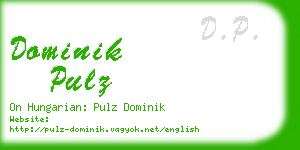 dominik pulz business card